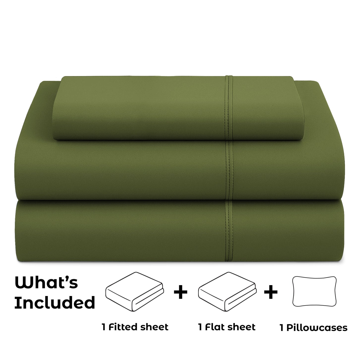 VF Sheets | Twin | Heather Olive Green