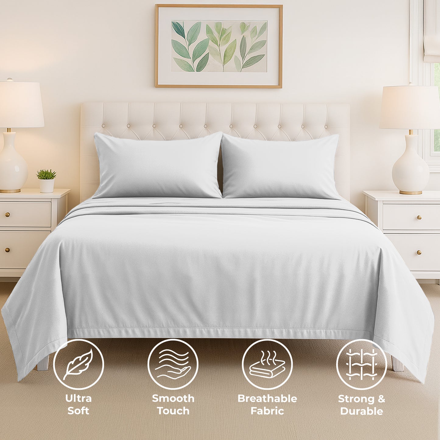 VF Sheets | Twin | White