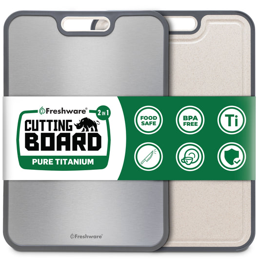 BC-610 | Titanium Cutting Board | 15.2"x10.5 | 1 Pc