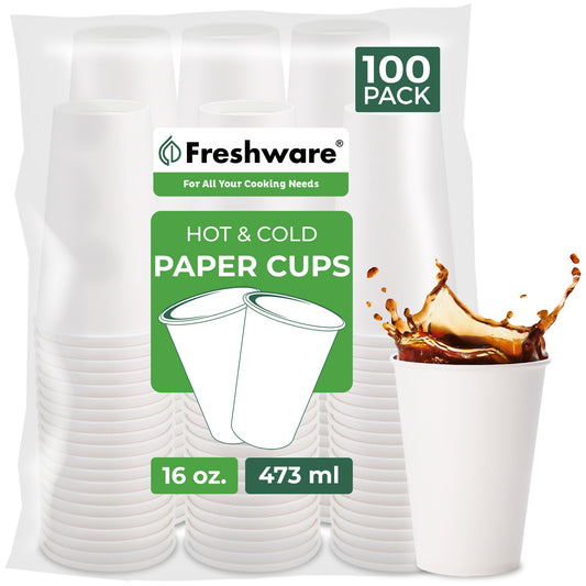 CP-P16X100   |   Paper Cups with No Lids | 16 oz | 100Pk