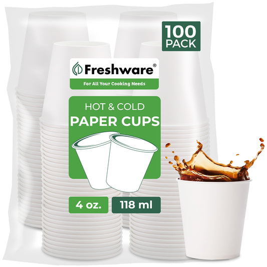 CP-P4X100   |   Paper Cups with No Lids | 4 oz | 100Pk