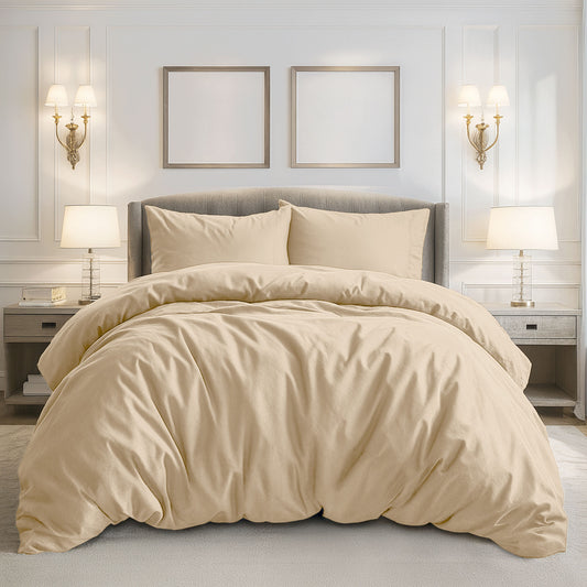 Duvet Cover | Queen | Beige