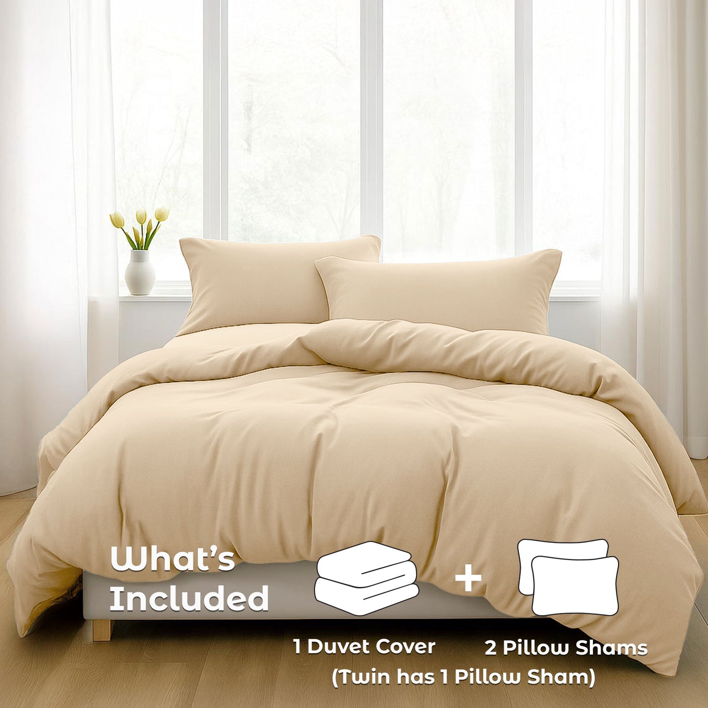 Duvet Cover | Queen | Beige