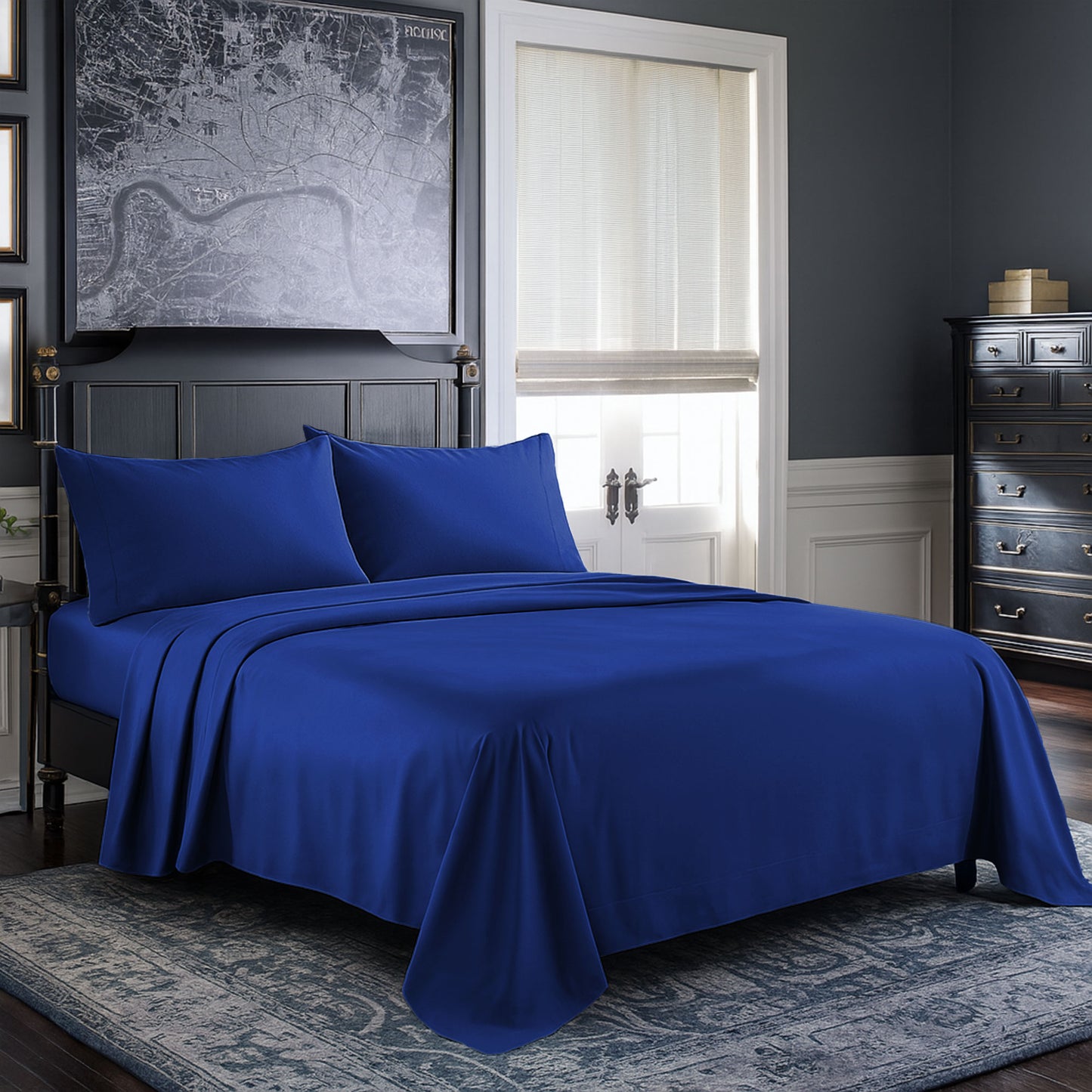 VF Sheets | Twin | Heather Navy
