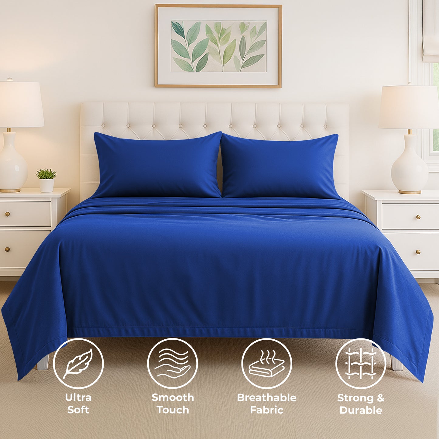 VF Sheets | Twin | Heather Navy
