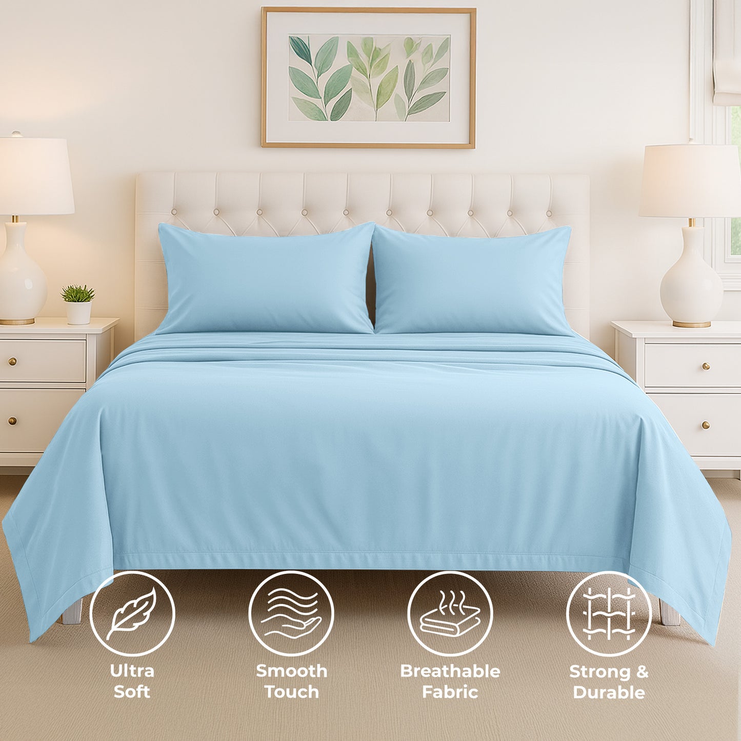 VF Sheets | Twin | Sky Blue